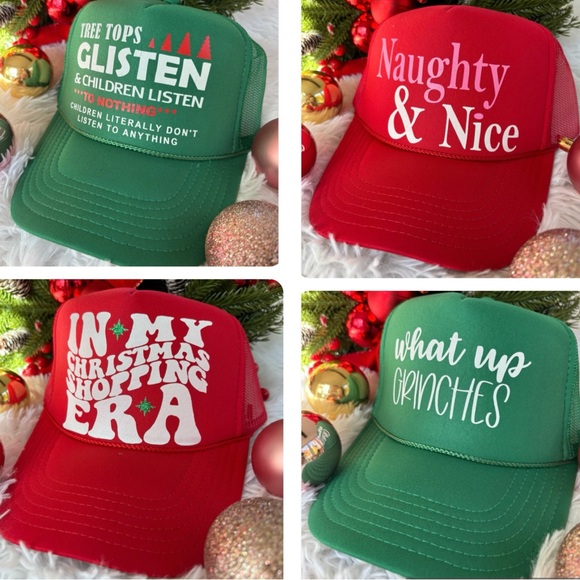 NEW Christmas Trucker Hats - Picture 1 of 1